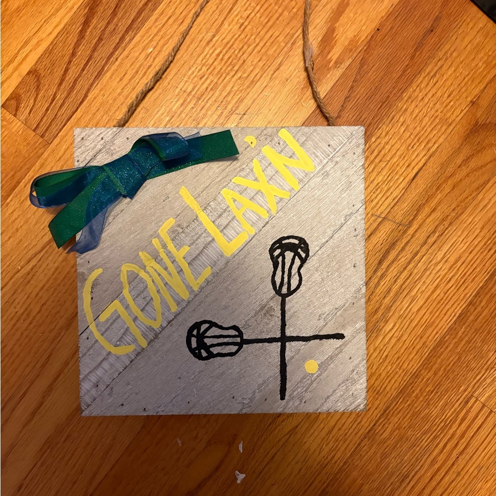 Gone Laxin' Wall Decor with Bow